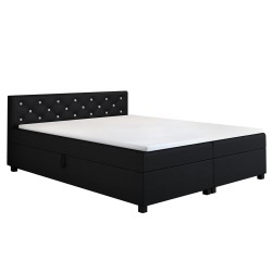 Princess 160×200 černá – dvoulůžková válenda s úložným prostorem