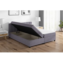 Leo 180×200 šedá – dvoulůžková válenda s úložným prostorem