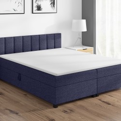 Leo 160×200 džínová – dvoulůžková válenda s úložným prostorem