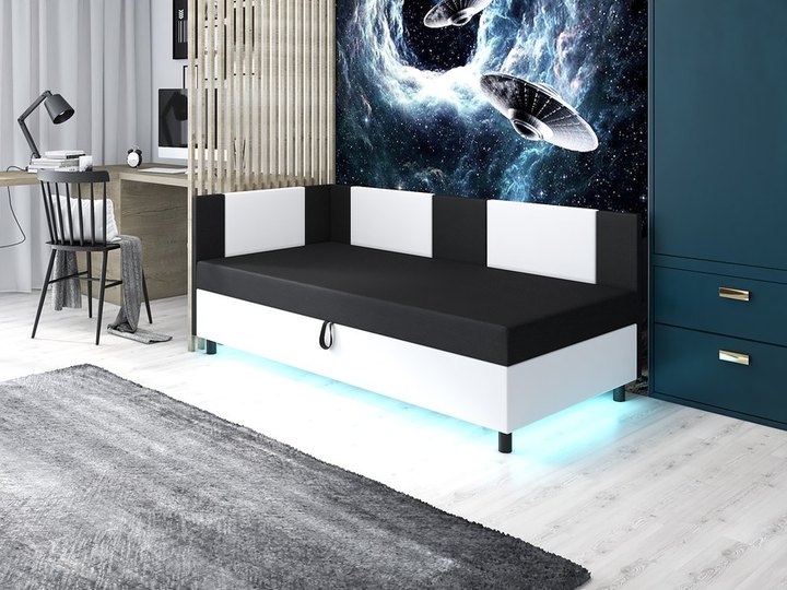 Válenda Axel LED — černá s bílou